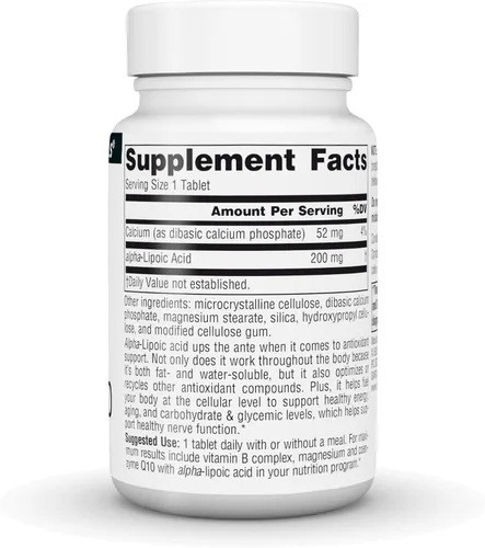 Miniatura 3 de Source Naturals Ácido Alfa Lipoico, Protección Antioxidante* - 200 mg - 60 Tabletas