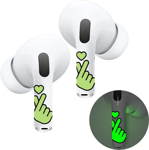 Miniatura 12 de RockMax Piel de dinosaurio brillante para AirPods, fácil de identificar, envolturas adhesivas universales para AirPods Pro 3/2/1 y Gen 1/2/3/4