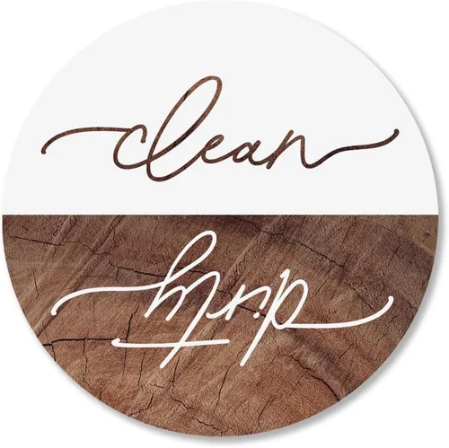 ThreeKin - Imán limpio y sucio para lavavajillas, regalo de utensilios de cocina, fácil de leer, fuerte indicador magnético para decoración y