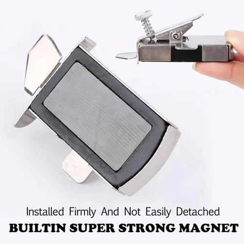 Miniatura 3 de Wemomo Guía de costura magnética para máquina de coser, guía de costura magnética con clip, accesorios de suministros de costura multifuncionales, 1