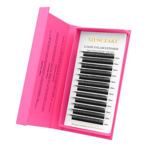 Miniatura 7 de Extensiones de pestañas dobles 5D W, suministros de extensión de pestañas gruesas con pestañas 0.07 C, bandeja mixta de rizo C de 0.315 a 0.59