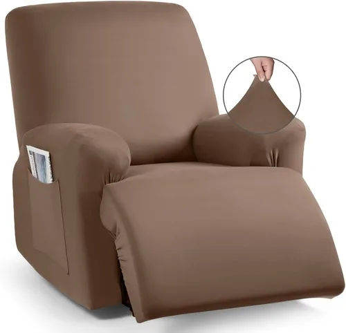 Miniatura 54 de TAOCOCO Funda para sofá reclinable, 3 piezas de fundas de tela de poliéster elástica para sofá reclinable de 3 asientos, protector de muebles suave