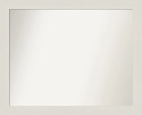 Miniatura 50 de Amanti Art Espejo de baño plateado para sobre el fregadero, espejo cuadrado de níquel cepillado de 30 x 30 pulgadas, marco moderno grande, se cuelga