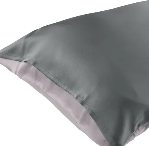 Miniatura 2 de uxcell Funda de almohada de seda satinada para cabello y piel, resistente a las arrugas, a la decoloración, seda natural, 1 funda de almohada suave
