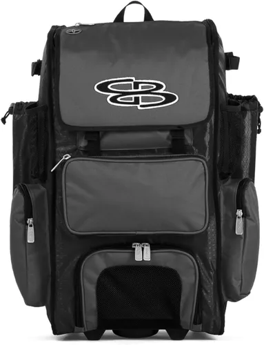 Miniatura 85 de Boombah Rolling Superpack - Bolsa para equipo de béisbol/sóftbol, varios colores, mango telescópico y capacidad para 4 murciélagos, versión