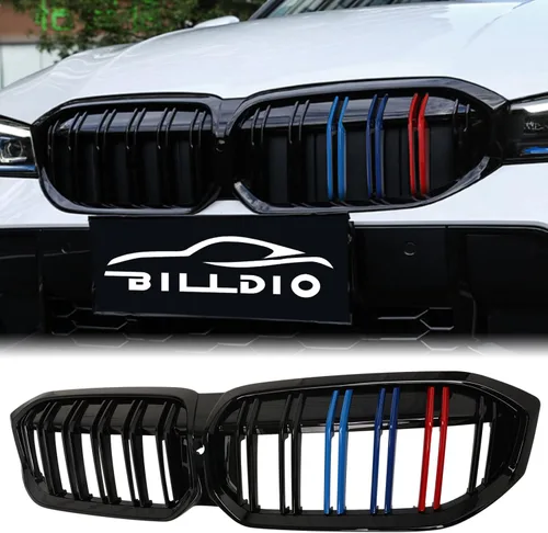 Miniatura 26 de Parrilla E90 – Rejilla negra de riñón individual compatible con BMW serie 3 E90 2009-2011 323i 328i 328xi 335d 335i 335xi Sedan LCI, E91 328i 328xi