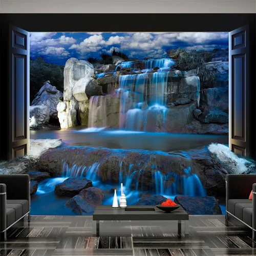 Miniatura 24 de FLFK Murales de Pared Despegables y Adhesivos de Paisaje de Cascada 78.7"x59" - Papel Tapiz Autoadhesivo Pintura Adhesivo Grande XXL Póster