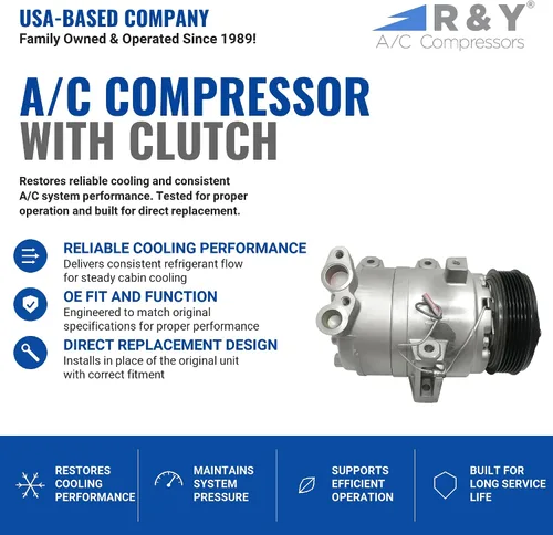 Miniatura 2 de RYC Compresor de aire acondicionado automotriz y embrague de A/C EG462
