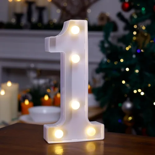 Miniatura 34 de Letrero LED de Marquesina con Letras Iluminadas, Letrero del Alfabeto Iluminado, Luces LED de Letras con Batería para Luz Nocturna, Boda