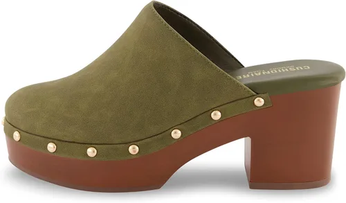 Miniatura 2 de CUSHIONAIRE Women's Gibbons Faux Wood Clog with Memory Foam Padding, Wide Widths Available