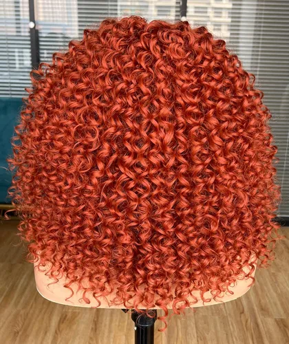 Miniatura 7 de Pelucas rizadas con encaje frontal para mujeres negras, peluca de encaje frontal corta y rizada prearrancada con abuelitos, aspecto natural, afro