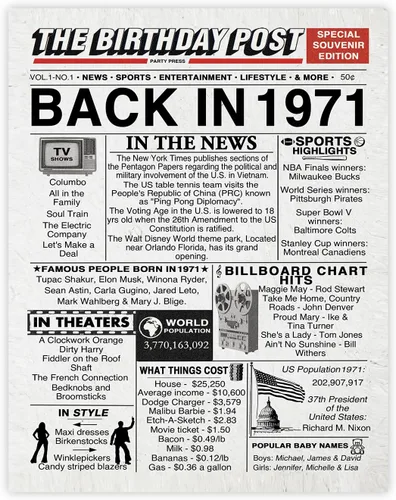 Miniatura 12 de Póster de cumpleaños 96 sin marco, periódico Back In 1930, regalos de feliz cumpleaños 96 para hombres y mujeres, vintage, retro, nacido en 1930