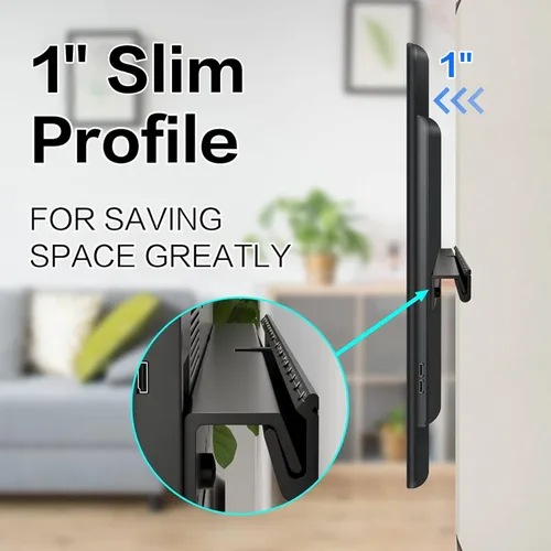 Miniatura 4 de Soporte de pared para TV sin pernos, soporte de TV sin tachuelas para televisores de 32 a 75 pulgadas, sin daños, sin anclajes, sin taladro, soporte