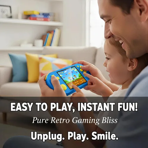 Miniatura 4 de Consola de juegos portátil de 16 bits, pantalla HD de 3 pulgadas, juegos retro 300 en 1, reproductor de videojuegos clásico portátil para niños