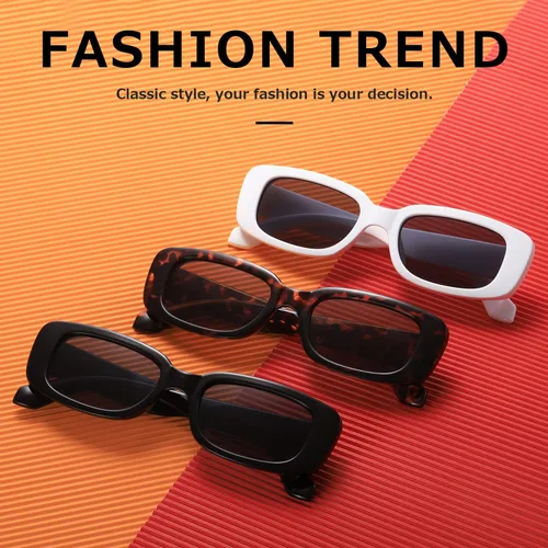Miniatura 5 de kimorn Lentes de sol rectangulares para mujeres y hombres, modernos, retro, a la moda, gafas de sol vintage de los años 90, protección UV 400, marco