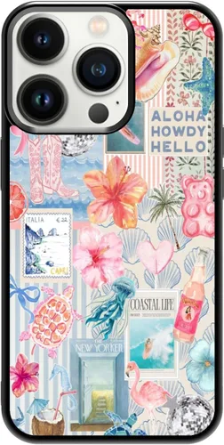Miniatura 319 de Funda de teléfono de playa de verano a prueba de golpes y protectora con hibisco, bonitas fundas de teléfono para iPhone XR jamaica (Hibiscus Flower)