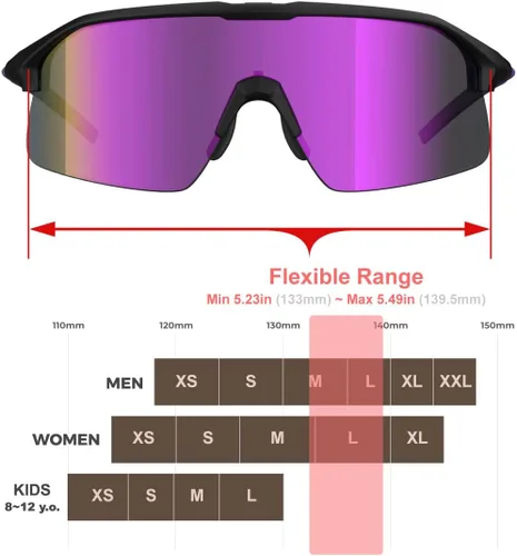 Living out your qool time Gafas de sol polarizadas para ciclismo para mujeres y hombres, golf, correr, voleibol, MTB y deportes al aire libre 1188b
