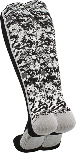 Miniatura 36 de TCK Calcetines de béisbol para jóvenes, niños u hombres, con diseño de camuflaje digital y longitud hasta por encima de la pantorrilla