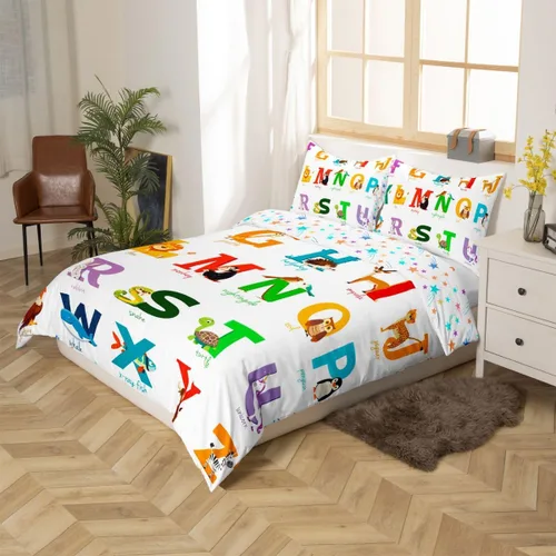 Miniatura 20 de Feelyou - Funda de edredón con estampado de auriculares, juego de ropa de cama con temática musical, patrón geométrico musical, funda de edredón
