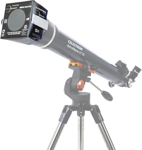 Miniatura 3 de Celestron – Filtro seguro para eclipse solar EclipSmart para telescopio y cámara – Cumple con los estándares ISO 12312-2:2015(E) – Funciona con su