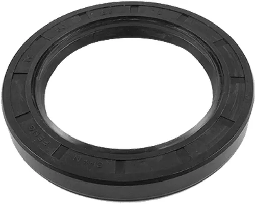 Miniatura 49 de uxcell Caucho doble de los labios del sello de aceite del eje rotatorio métrico 49.2x82.0x16.4 ft m TC, negro