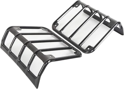 Miniatura 6 de Hooke Road Wrangler - Fundas para luz trasera Euro Guard en negro para Jeep Wrangler JK y JKU Unlimited 2007-2018 - Par