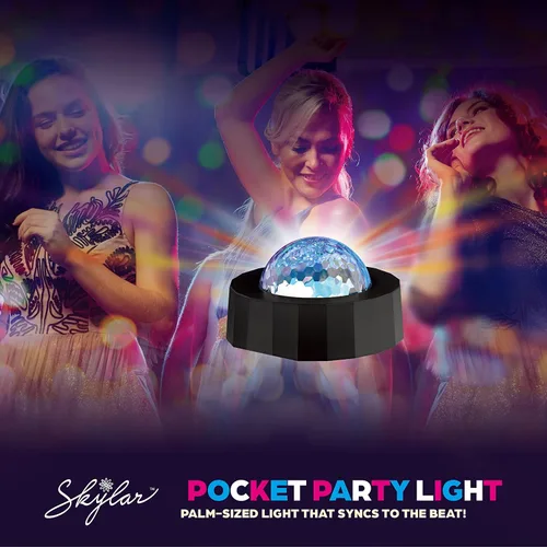 Miniatura 4 de Skylar Luces LED de decoración de bola de discoteca Luces de discoteca, luces LED para dormitorio, decoraciones de fiesta de discoteca Batería