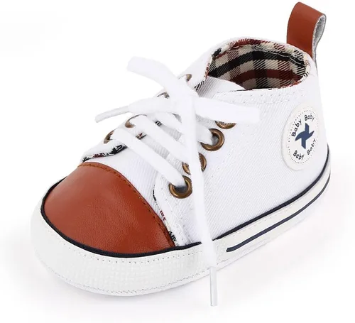 Miniatura 21 de Zapatos deportivos de lona de lona para bebés y niñas, suela antideslizante suave, suela antideslizante