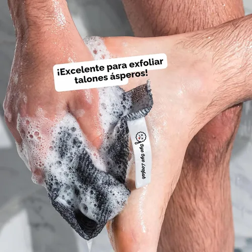 Miniatura 9 de Paño exfoliante extra áspero, limpiador extremo para cuerpo y espalda para ducha, extra largo, paño de lavado higiénico, para hombres o mujeres