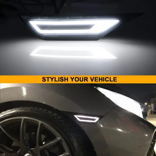 Miniatura 4 de Luces de señal de giro LED secuenciales delanteras de reemplazo para Civic Coupe/Hatchback/Sedan 2016-2021, luz de marcador lateral dinámica