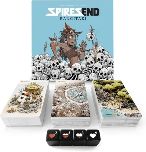 Miniatura 7 de SPIRE'S END: Juego de Cartas Rangitaki, Añade a Tus Juegos de Mesa de Aventura y Estrategia de Elige-Tu-Camino, Juego Individual Inmersivo