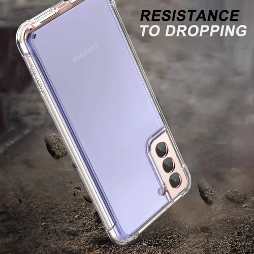 Miniatura 6 de SURITCH Funda transparente para Samsung Galaxy S21+ Plus de 6.7 pulgadas, [protector de pantalla integrado] carcasa rígida protectora de cuerpo