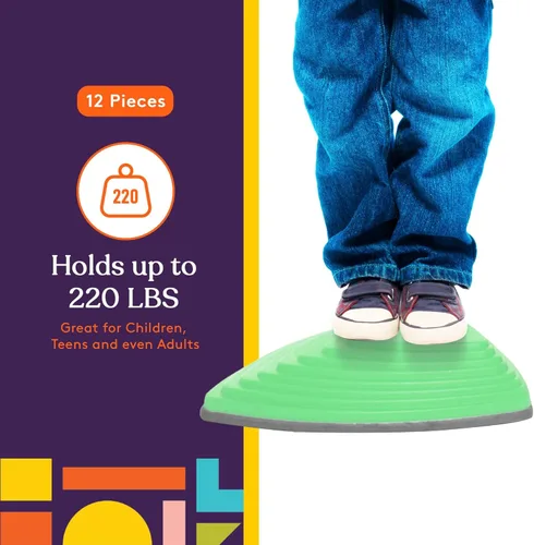 Miniatura 6 de Special Supplies Stepping Stones for Kids Indoor and Outdoor Balance Blocks Promote Coordination, Balance, Strength Child Safe Rubber, Non-Slip