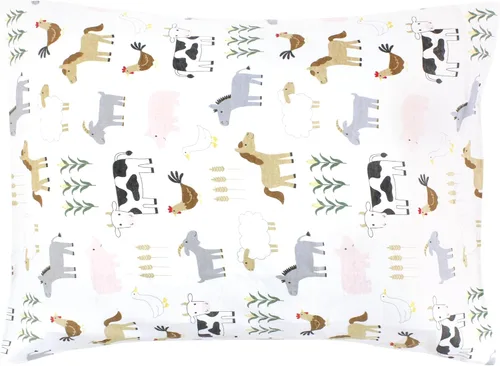 Miniatura 56 de Hudson Baby Funda de almohada unisex de algodón para bebés y niños pequeños, animales del bosque, talla única Forest Animals