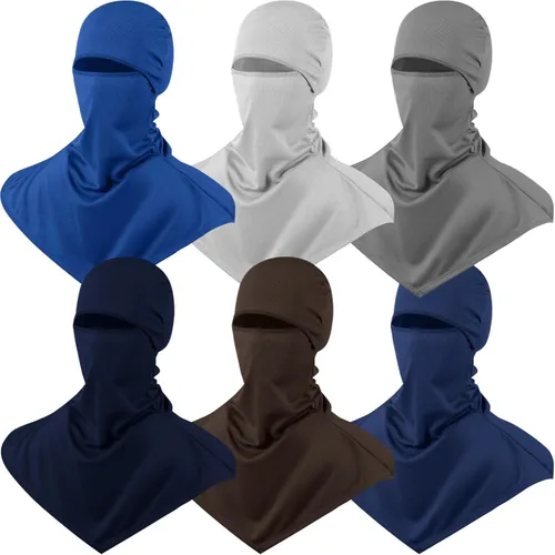 Miniatura 13 de Syhood 6 Pieces Balaclava Face Cover Breathable Long Neck Covers Summer Neck Protector for Men Sun Protection