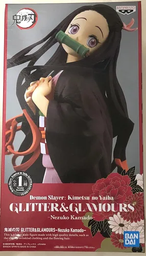 Banpresto Kimetsu no Yaiba - Figura de juguete con purpurina y glamour de Nezuko Kamado, Demon Slayer, elegante, multicolor (BP16958)