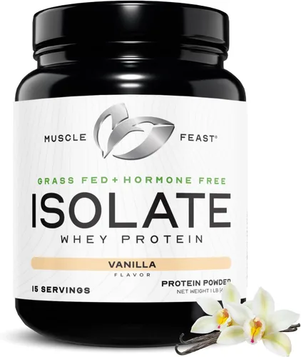 Miniatura 17 de Muscle Feast Proteína de suero aislada de vacas alimentadas a pasto, totalmente natural sin hormonas, criadas en pasto, Proteína de suero aislada