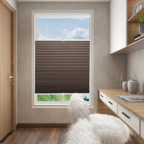 Miniatura 9 de Changshade Persianas Celulares Opacas Sin Cordón, Persianas de Ventana de Arriba Hacia Abajo y de Abajo Hacia Arriba, Persianas Plisadas de Celda