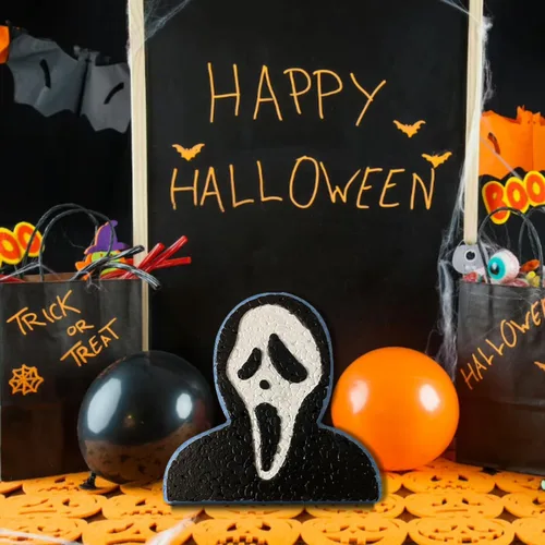 Miniatura 6 de Molde de silicona para Halloween, molde de freshie de fantasmas gritos para cuentas aromáticas, kit de freshies de automóvil, suministros para Molde