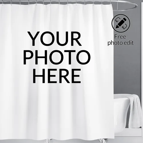 Custom Shower Curtain Custom Personalied Shower Curtain Bathroom 72X84in DIY Waterproof Image Shower Curtain Made in USA Add Your Own Picture Text