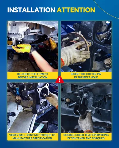 Miniatura 8 de PHILTOP Kit de suspensión delantera de 10 piezas, brazos de control inferiores con juntas de bola, eslabones de extremo de barra estabilizadora