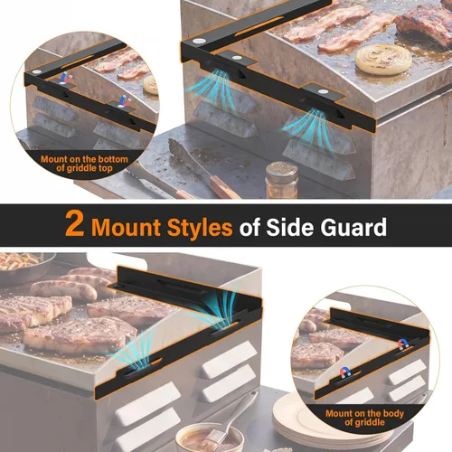 Miniatura 2 de Protectores de viento magnéticos para parrilla Blackstone de 22 pulgadas, parabrisas para accesorios de parrilla Blackstone, accesorios de parrilla