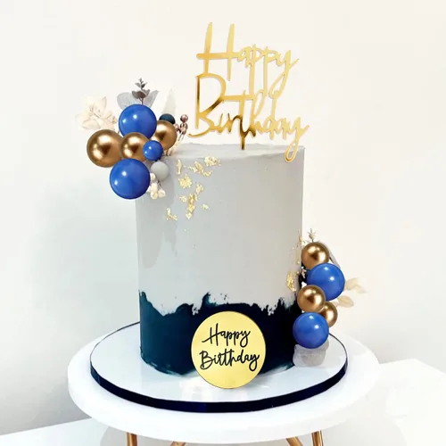 Miniatura 6 de 25 PIEZAS Decoración de Pastel de Cumpleaños de Acrílico con Números 0-9, Decoración de Tarta con Corona, Decoración de Pastel en Forma de Bola