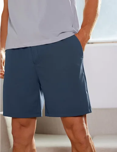 Miniatura 5 de CRZ YOGA Pantalones cortos de entrenamiento elásticos en cuatro direcciones para hombre, 79 pulgadas, suaves, duraderos, casuales, con bolsillos