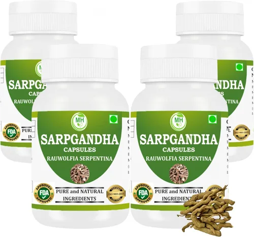 Miniatura 7 de Morsan Healthcare Rauwolfia Serpentina (Sarpgandha) Cápsulas – 60 cápsulas vegetales 500 mg de extracto de hierbas Suplemento ayurvédico natural