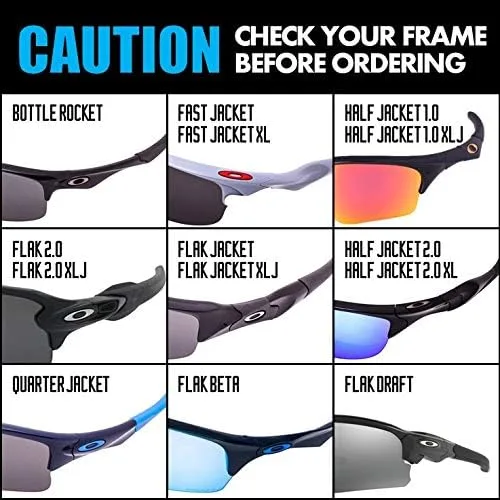 Miniatura 8 de Lentes de repuesto polarizadas compatibles con gafas de sol Oakley Flak Jacket - Fabricado en Estados Unidos