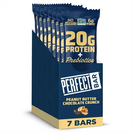 Miniatura 12 de Perfect Bar Protein + Prebiotics Barra de proteína de chocolate y menta, 0.71 onzas de proteína, suero alimentado con pasto, 0.26 oz de fibra
