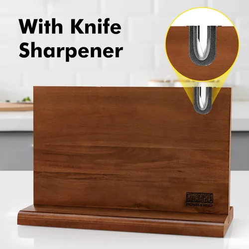 Miniatura 3 de HOSHANHO Bloque magnético para cuchillos de 14 x 10 pulgadas, soporte magnético de doble cara para encimera de cocina, soporte magnético
