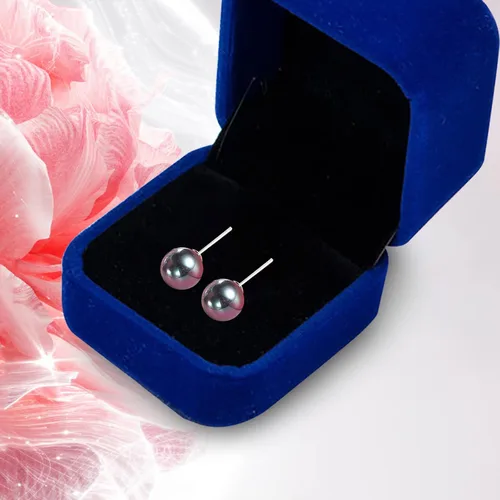 Miniatura 7 de Aretes de tuerca para mujer, aretes de perlas negras para mujer, hipoalergénicos, clásicos, redondos, regalo para madre, esposa, novia, día de San
