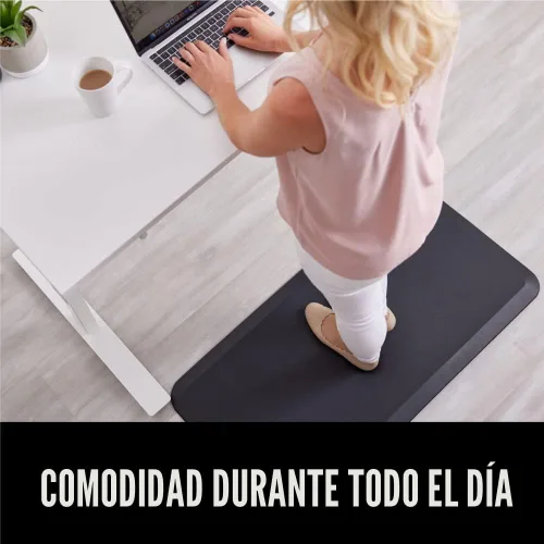 Miniatura 7 de Gorilla Grip - Tapete antifatiga acolchado para cocina, escritorio, ergonómico, superficie rugosa resistente a los rayones y al agua, para comodidad